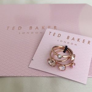 Ted Baker London Rose Gold Stacked Rings